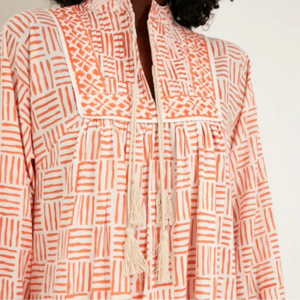 Tuckernuck MAREA Coral Endless Summer Kaftan - Picture 3 of 11